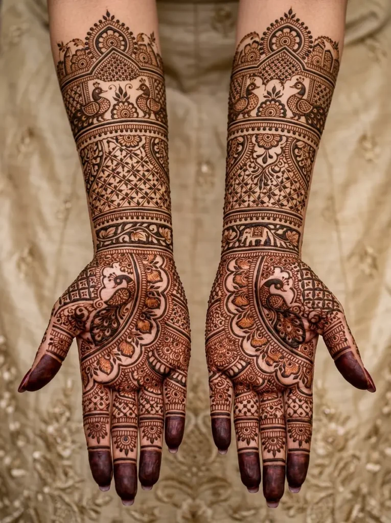 New full hand bridal mehndi design