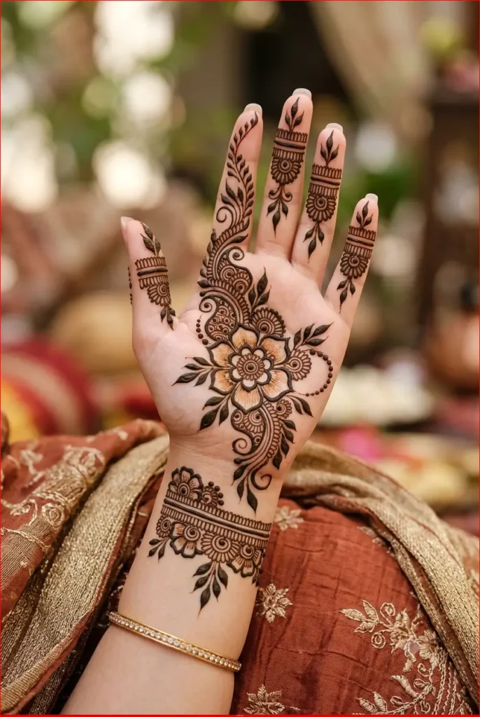 Total Arabic mehndi design