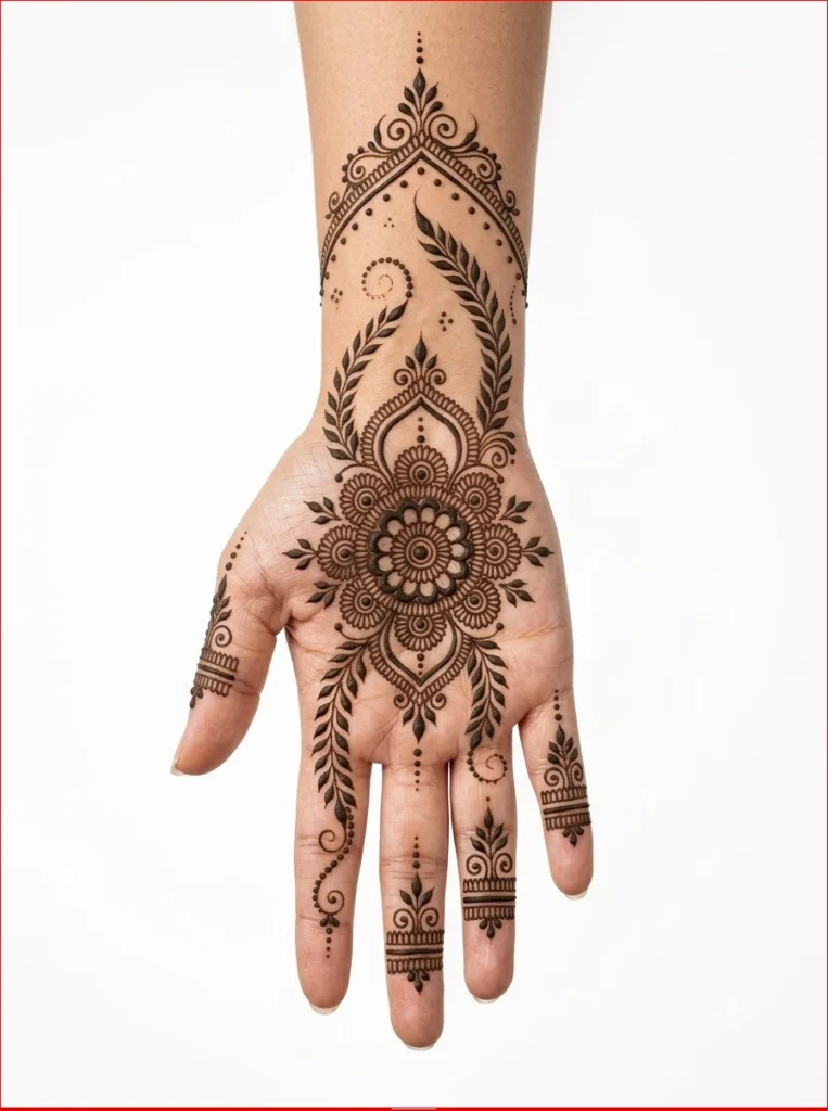Easy-Sawan-mehendi-design-for-beginners-with-clean-finger-detailing-and-elegant-front-hand-artwork.webp