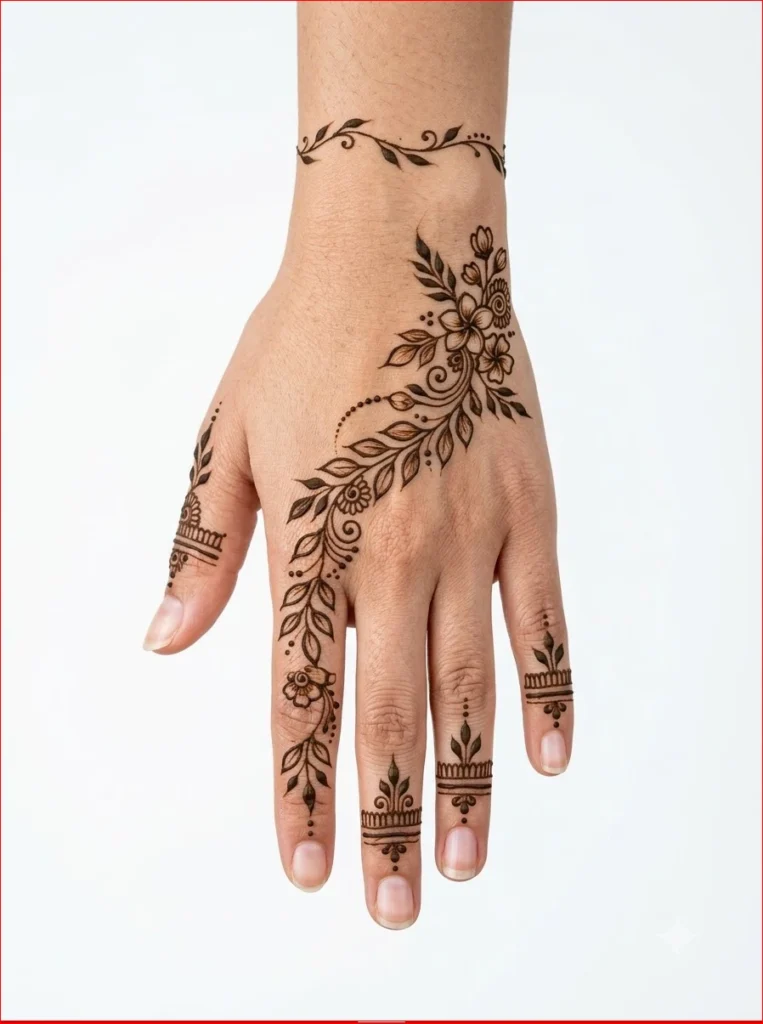 Premium-front-hand-mehendi-design-for-Sawan-festivities-with-refined-floral-detailing-and-seamless-white-backdrop.webp