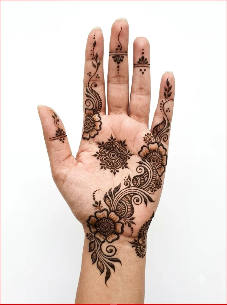 Simple-Arabic-Sawan-Mehendi-Design-for-Front-Hand.