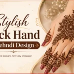 Stylish Back Hand Mehndi Design