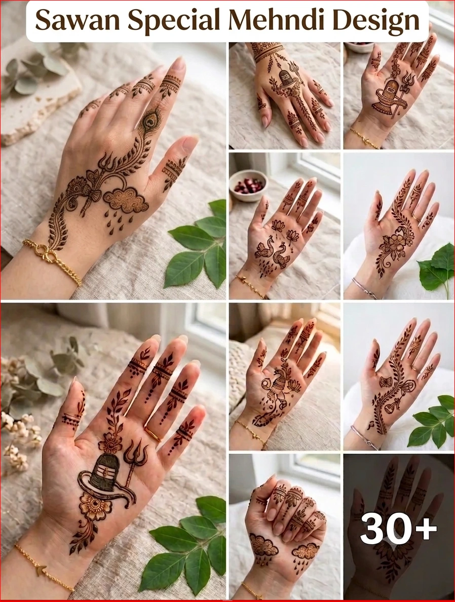 Sawan Mehandi Design 2026
